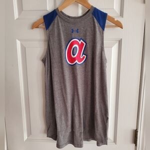 Under Armour Atlanta Braves Womens Racerback Tank Top Size